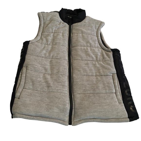 Marc Ecko Vest Men XL Gray Cut & Sew Pullover‎ Sleeveless Full Zip Heavyweight - Picture 1 of 8
